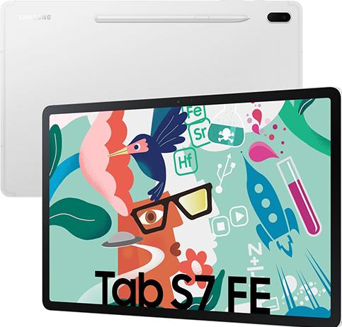 Actual product image Samsung Galaxy Tab S7 FE (WLAN only, 12.40", 64 GB, Mystic Silver)