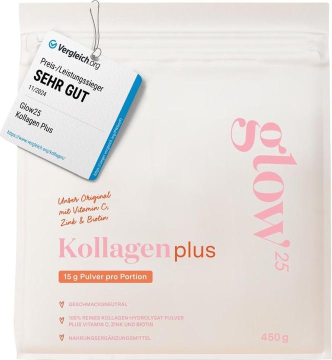 Actual product image Glow25 Kollagen Plus Pulver (1 Piece, Powder, 450 g)