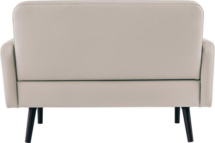 Actual product image Paperflow 2-seater sofa LISBOA white black imitation leather (2 person sofa)