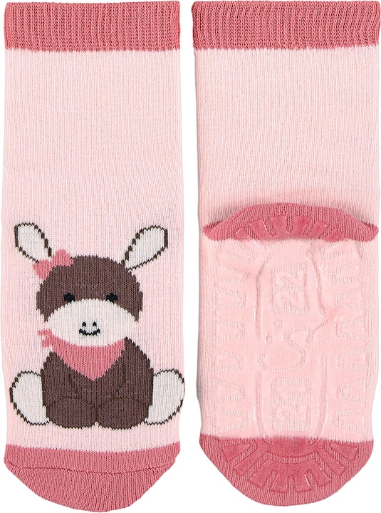 Actual product image Sterntaler Emmi Girl Anti-Slip Socks Set of 2 Pink Size 25/26 (pack of 2, 25 - 26)