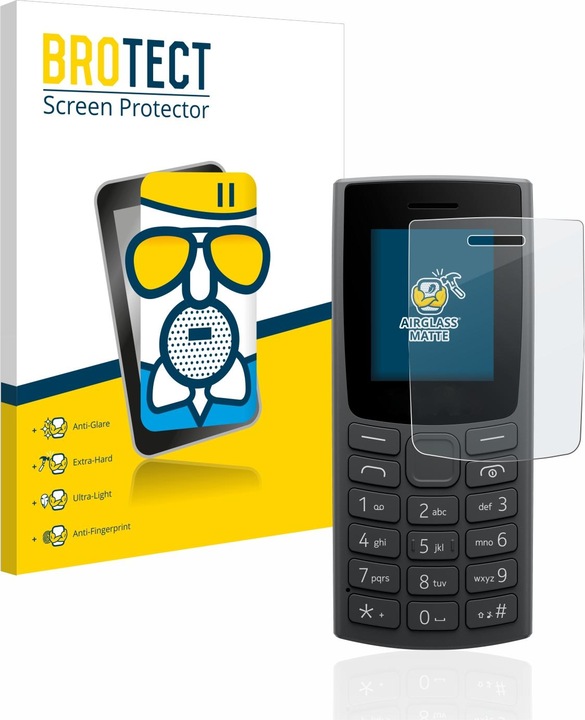 Produktbild BROTECT AirGlass Panzerglasfolie Matt (1 Stück, Nokia 105 (2023))