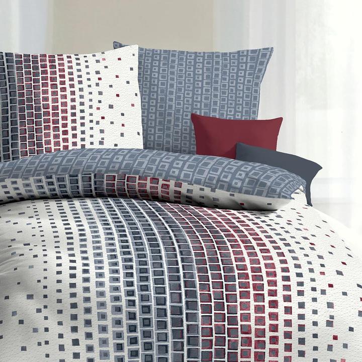 Produktbild Traumschlaf Seersucker Bettwäsche Oxygen blau (Bettwäsche Set, 135x200 cm + 80x80 cm)