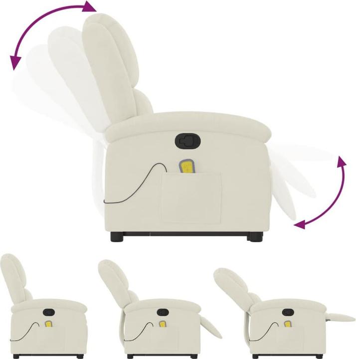 Immagine prodotto vidaXL Sedia per massaggi con aiuto in piedi in velluto