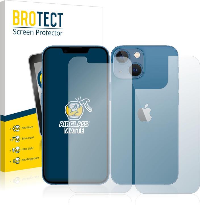 Produktbild BROTECT AirGlass Panzerglasfolie Matt (1 Stück, Apple iPhone 13 mini)