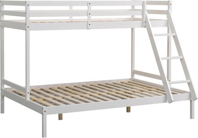 Swisshandel24 Letto a soppalco Lilly 90x200 cm / 140x200 cm, bianco (140 x 200 cm)