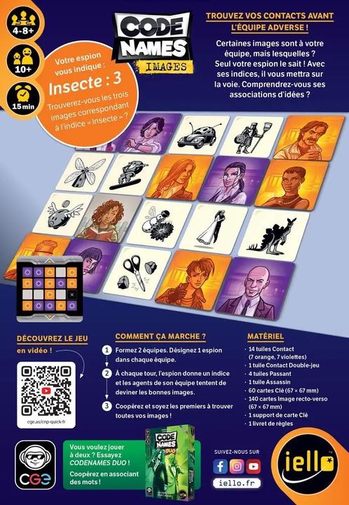 Immagine prodotto Iello Jeu - Codenames Image (Nouvelle Edition) (Francese, 4 - 8 Giocatori)