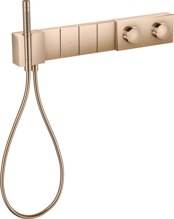 Actual product image Axor Edge thermostat module Select 610/100 concealed for 4 consumers, diamond cut