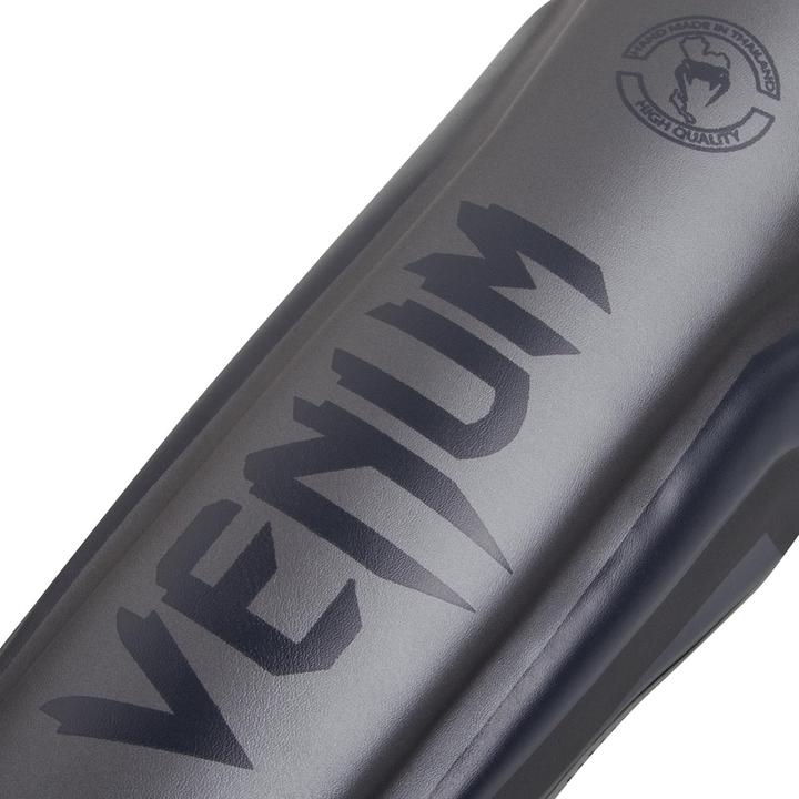 Actual product image Venum Elite Standup Shinguards-Grey/Grey (XL)