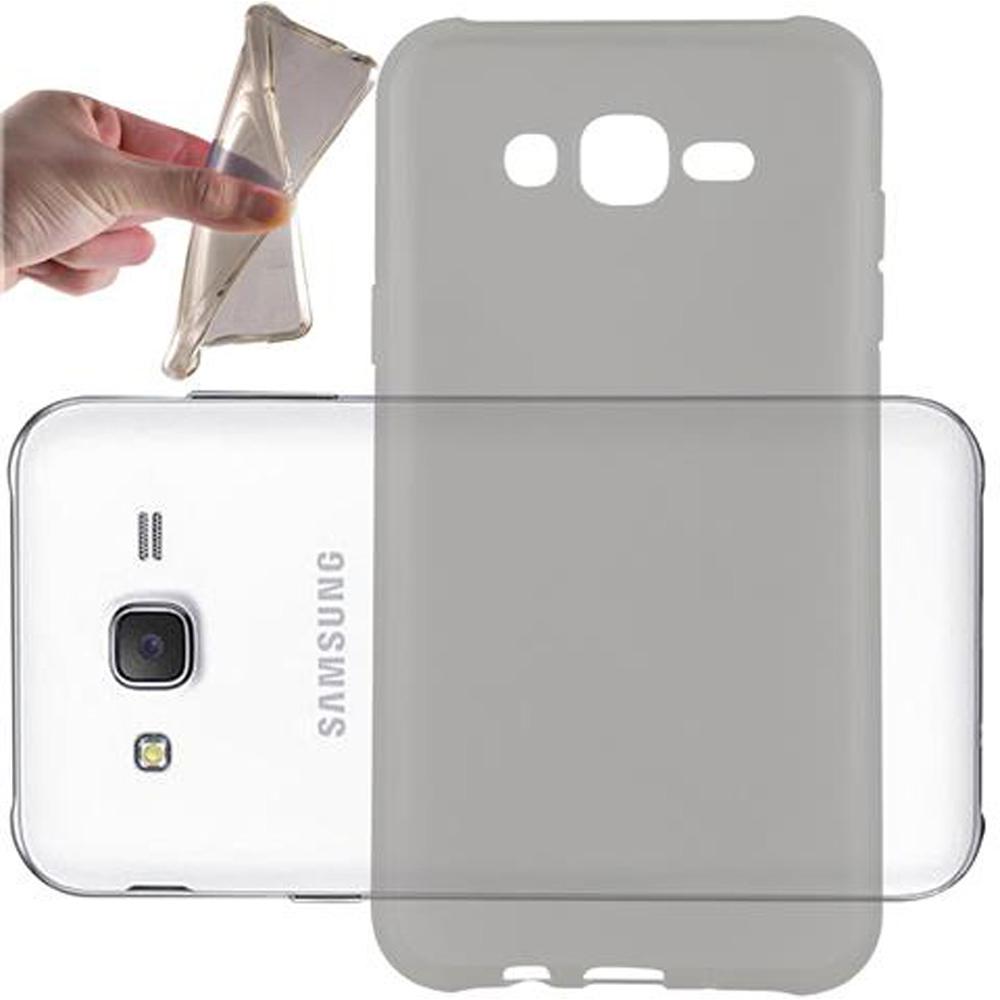 Cadorabo TPU Ultra Slim AIR Hülle für Samsung Galaxy J7 2015 (Samsung Galaxy A7), Smartphone Hülle, Schwarz