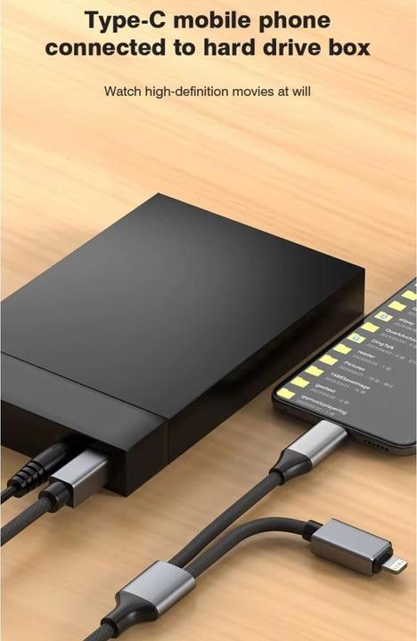 Image du produit PowerGuard MidiConnect Music, Printer, HDD USB Type B to USB-C, Lightning Connector 1.5m (1.50 m, USB 2.0)