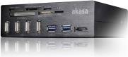 Produktbild Akasa AK-HC-05BK Internal 6-Port Card Reader 5,25 - black (eSATA)
