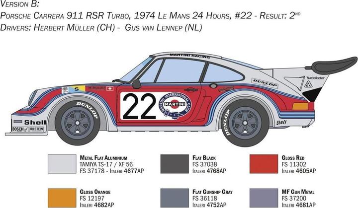 Actual product image 1:24 Porsche 934 RSR