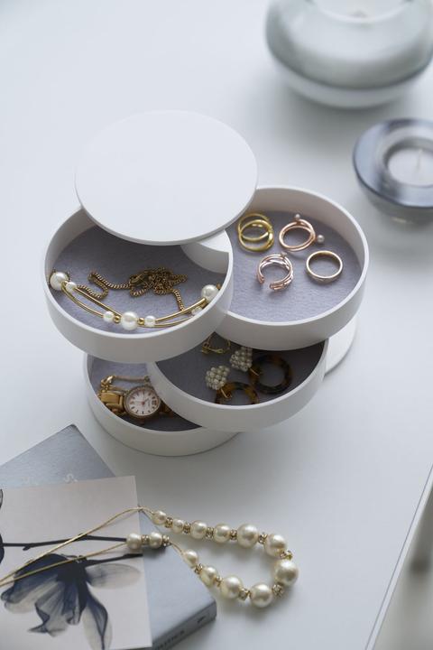 Actual product image Yamazaki 4-tier TOWER jewellery box
