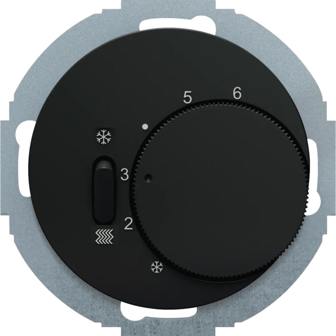 Berker 20292035, Thermostat, Schwarz