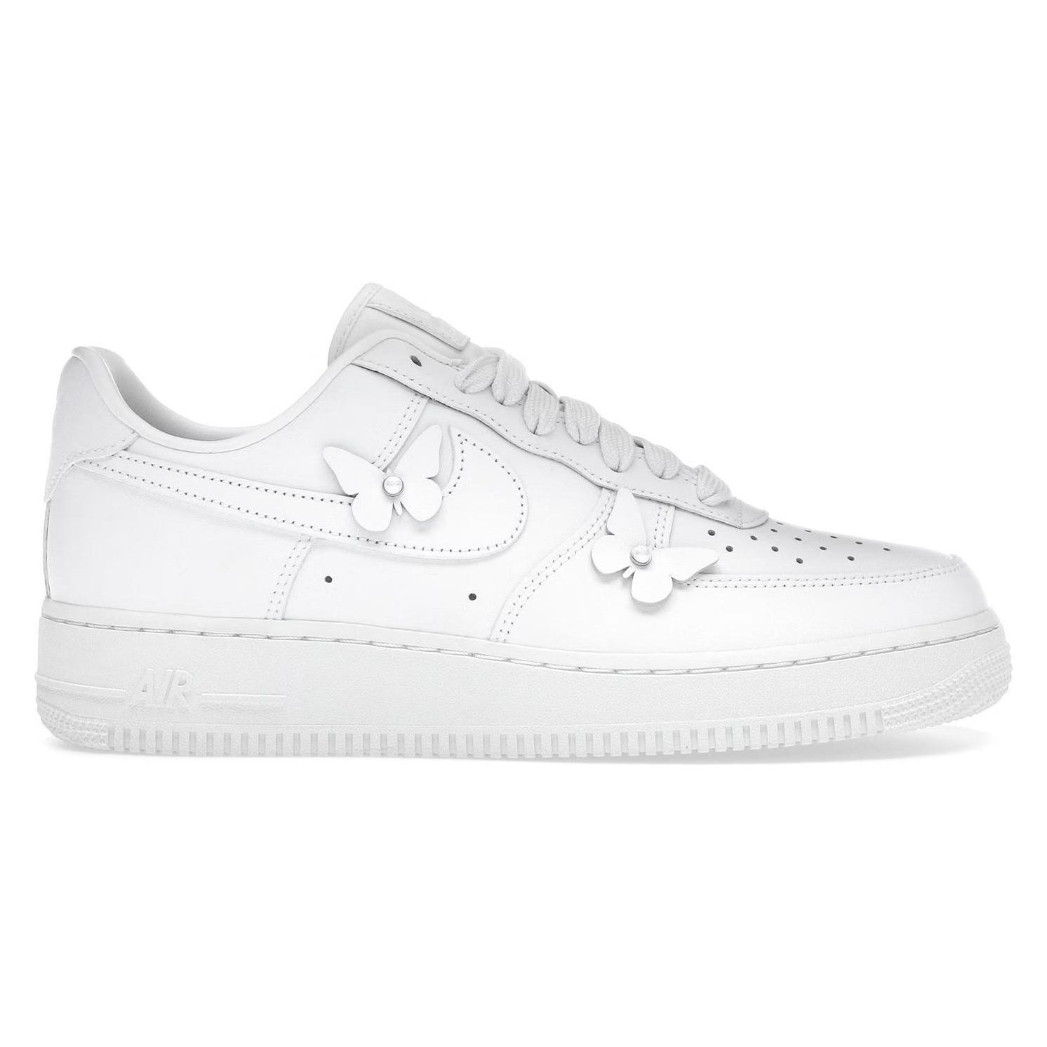 Nike, Damen, Sneakers, Air Force 1 Low Butterfly White (Women's), Weiss, (38)