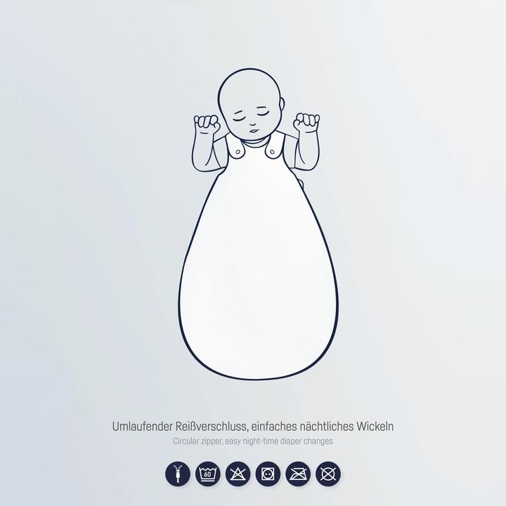 Image du produit Julius Zöllner Sac de couchage pour bébé Sky - Little Otti (68 cm, 2.5 TOG, Toute l'année)