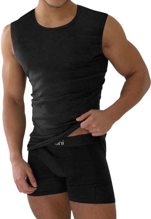 Produktbild Normani 4 Stück Herren-Unterhemd mit extra-breiten Trägern (4XL)
