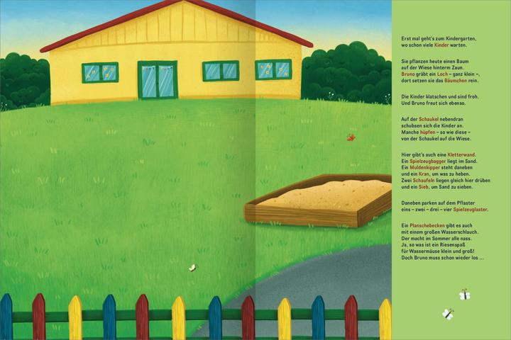 Produktbild Mitmach-Stickerbuch  Bruno, der kleine Bagger