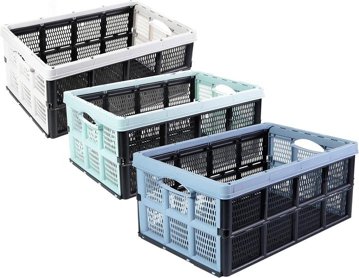 Immagine prodotto Centi Faltbares 3er Klappboxen-Set mit 32 L (51 x 34 x 23 cm, 96 l)