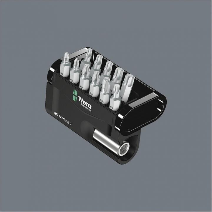 Image du produit Wera Bit-Check 12 Wood 2 (Cruciforme Phillips PH, Cruciforme Pozidriv PZ)