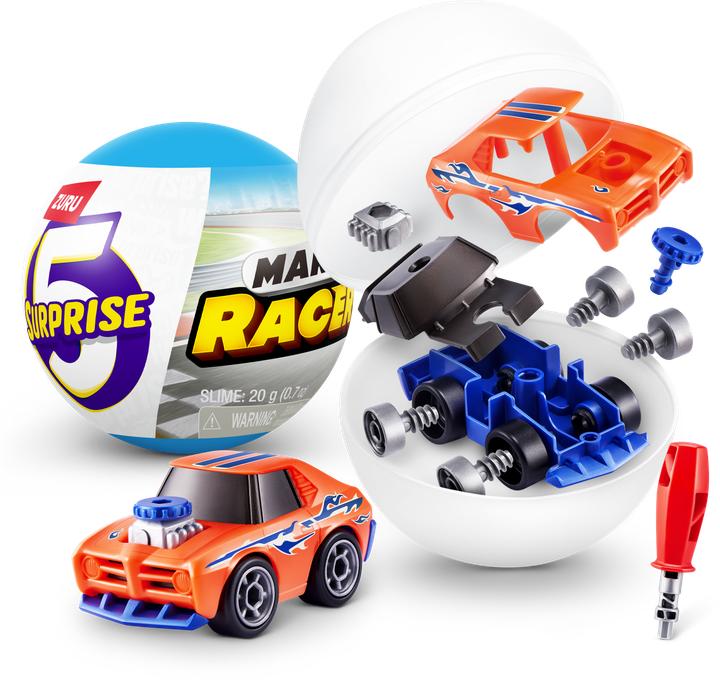 5 Surprise MAKE-A-RACER-CAPSULE,S1,CAPSULE,GQ,13PC