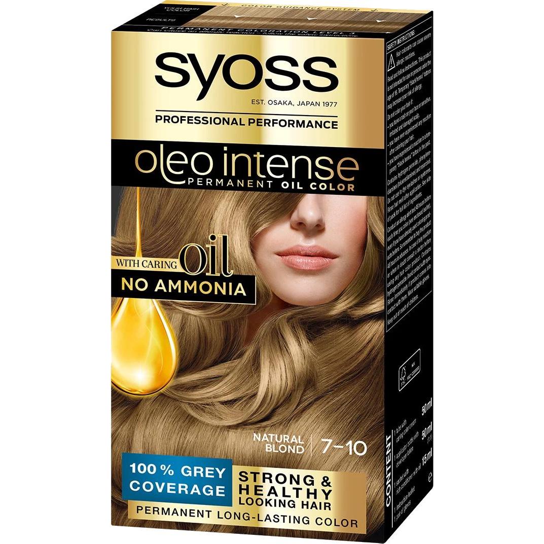Syoss, Haarfarbe, OLIO INTENSE tinte sin amoniaco #7.10-rubio natural 5 pz (7-10)