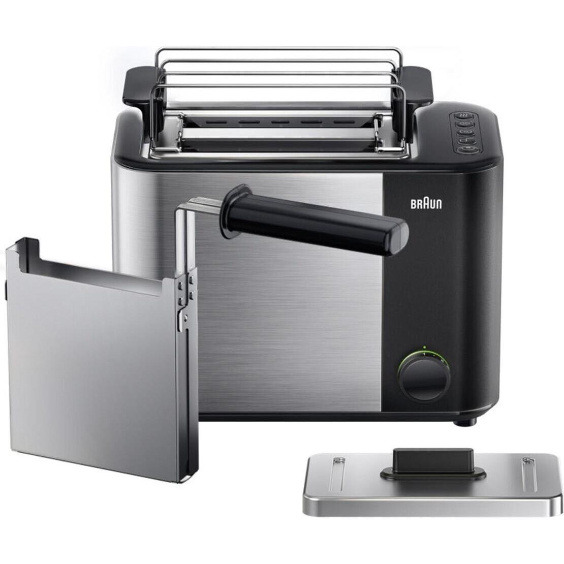 Braun Nero/Argento Ht5015 Bk, Tostapane,