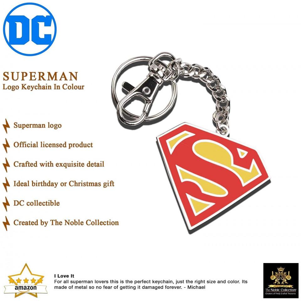 Thumbnail - Noble Collection, Schlüsselanhänger, Superman Red Logo, Rot