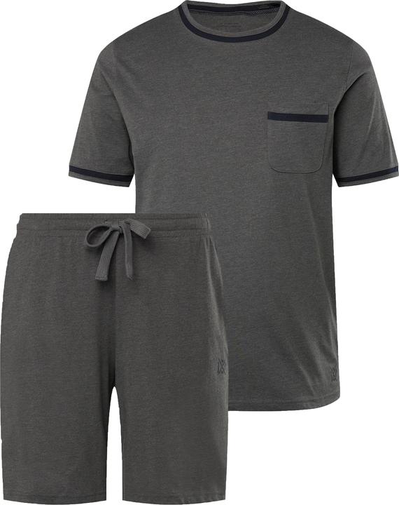 Image du produit JP1880 Pyjama en jersey chiné, deux pièces (short & T-shirt) - jusqu'au 8 XL (8XL)