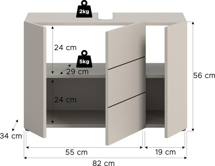 Produktbild Xonox Home Vira (82 x 34 x 56 cm)