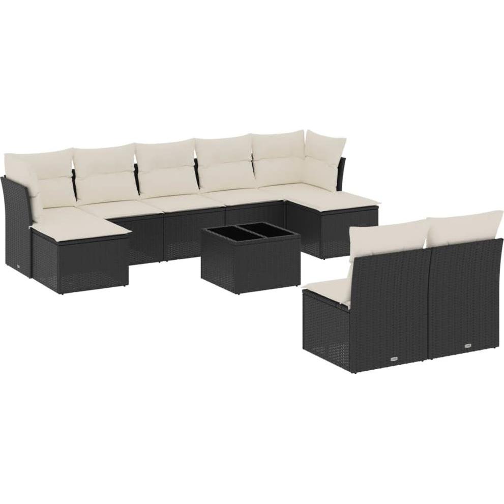 VidaXL, Gartenlounge, 10-tlg. Garten-Lounge-Set mit Kissen