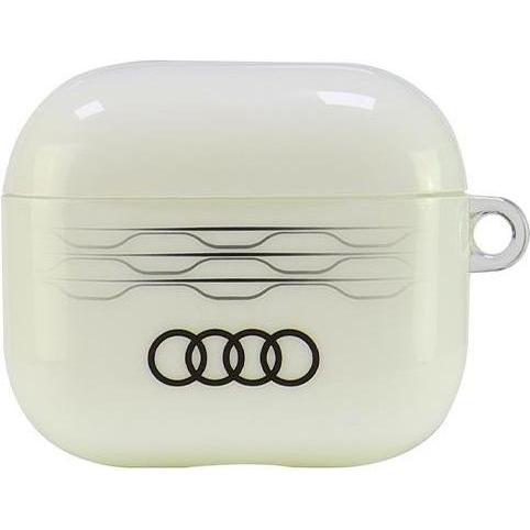 Audi IML Geometric Pattern AirPods 3 cover biały/white AU-IMLAP3-A6/D3-WE (Kopfhörer Hülle), Kopfhörertasche + Schutzhül...