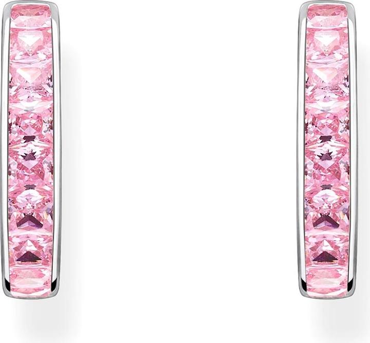 Produktbild Thomas Sabo Creolen pinke Steine pavé silber (925er Silber)