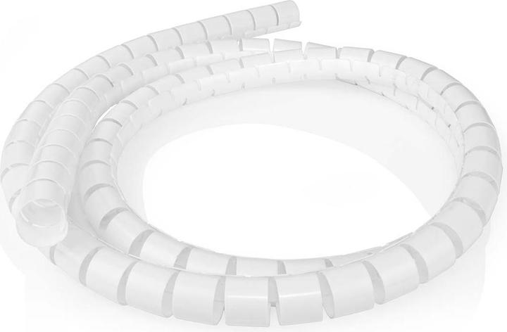 Nedis Kabelmanagement Hülse 2.00 m 1 Stück max. Kabeldicke: 32 mm PE Weiss (Kabelschlauch, 200 cm)