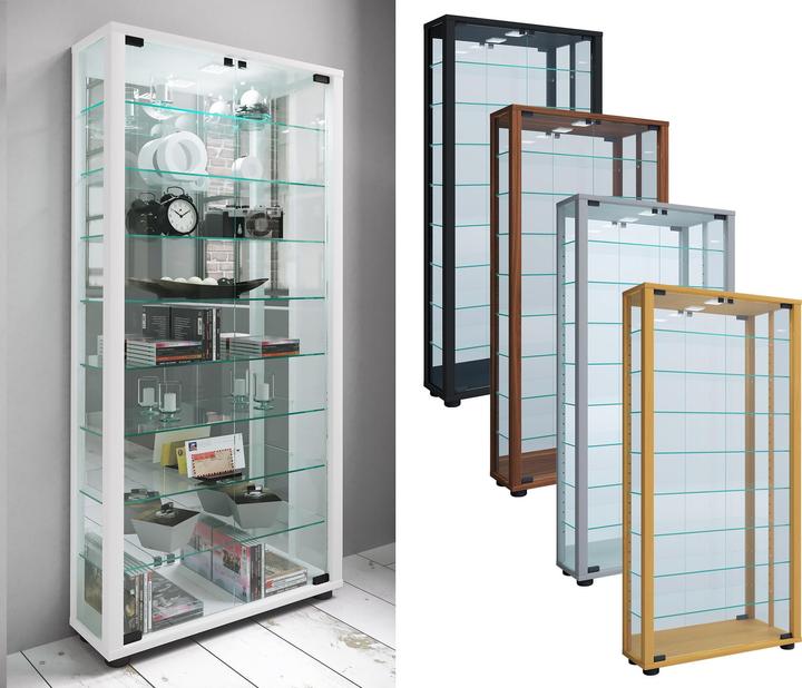 Immagine prodotto VCM Espositore da collezione Legno Vetro Lumo Maxi Specchio (59 x 18 x 115 cm)