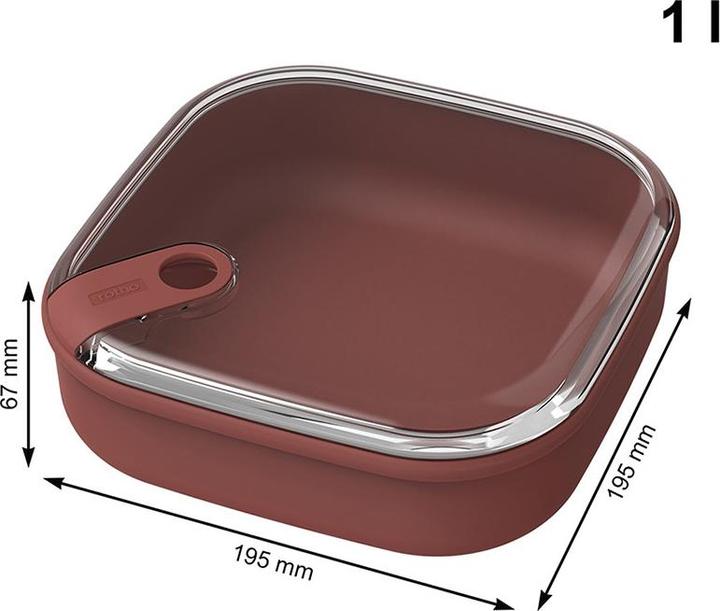 Actual product image Rotho Food storage container 1 litre flat ELA (1 l)