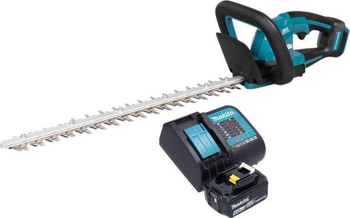Actual product image Makita DUH 506 SM Cordless hedge trimmer 18 V 50 cm brushless + 1x battery 4.0 Ah + charger (Rechargeable battery operated)