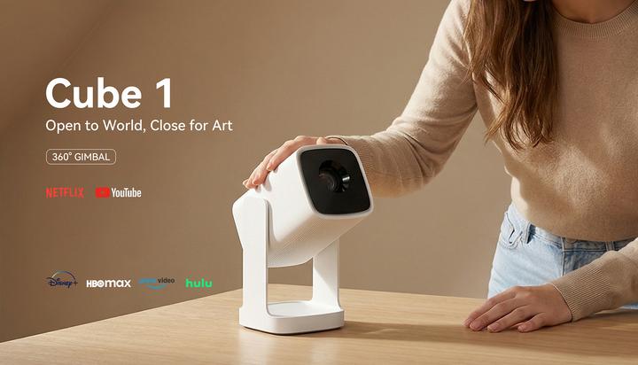 Actual product image Wanbo Cube 1 - Alpine White (350 lm, 1.2:1)