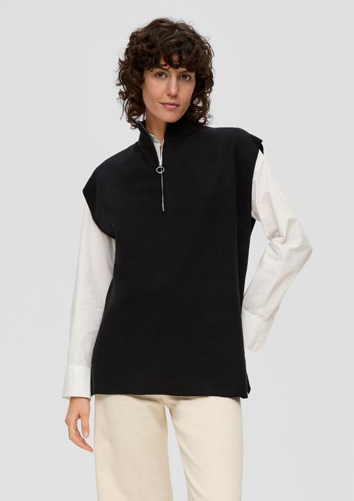 Image du produit s.Oliver Strickpullover Strickpullunder mit seitlich geschlitzem Saum (34)
