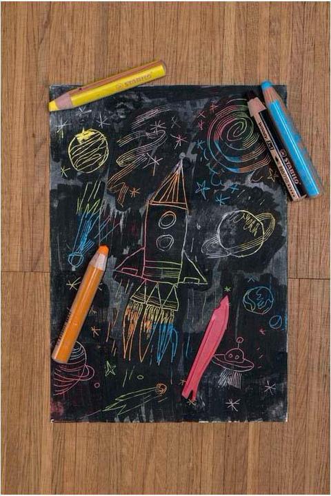 Actual product image STABILO woody 3 in 1 coloured pencil with sharpener (Multicoloured, 10 x)