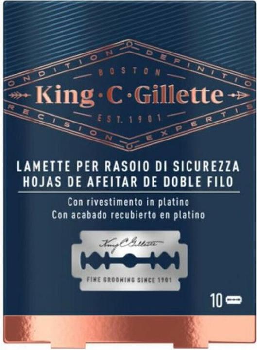 Produktbild Gillette KING double edge replacement blades x 10 uds (10 x)