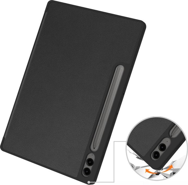 Produktbild Cover-Discount Galaxy Tab S9+ / S9 FE+ - Smart Case Silikon schwarz (Galaxy Tab S9+, Galaxy Tab S10+, Galaxy Tab S9 FE)