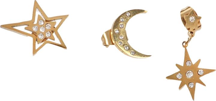Actual product image Something Different Celestial Earring Set (Pack of 3) (100% synthetic material)