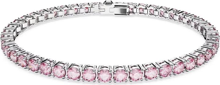 Produktbild Swarovski Matrix Tennis Armband Rundschliff Rosa (16.50 cm, Swarovski Metall)