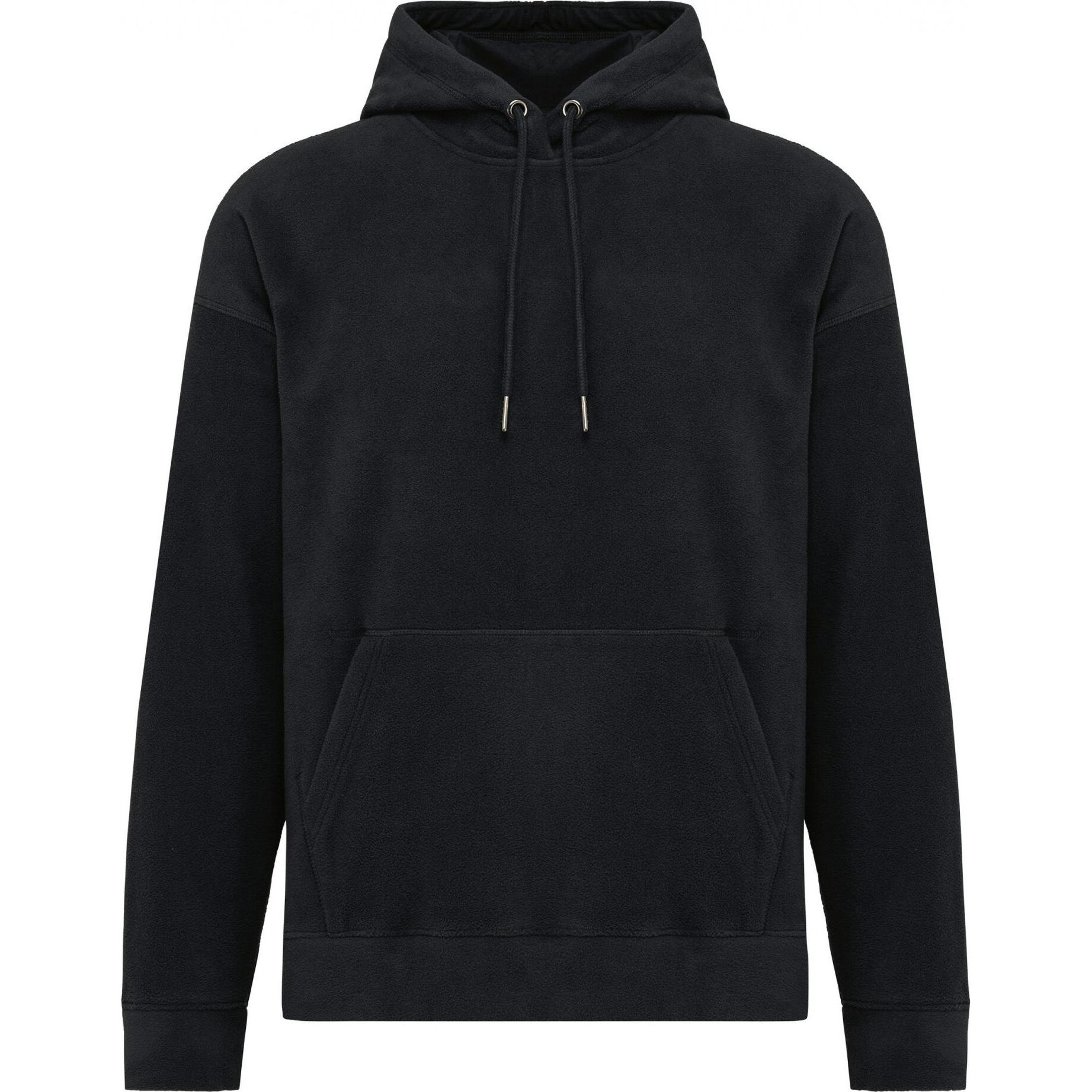 Kariban, Herren, Pullover, Oversize-Hoodie aus recyceltem Mikrofleece, Schwarz, (3XL)