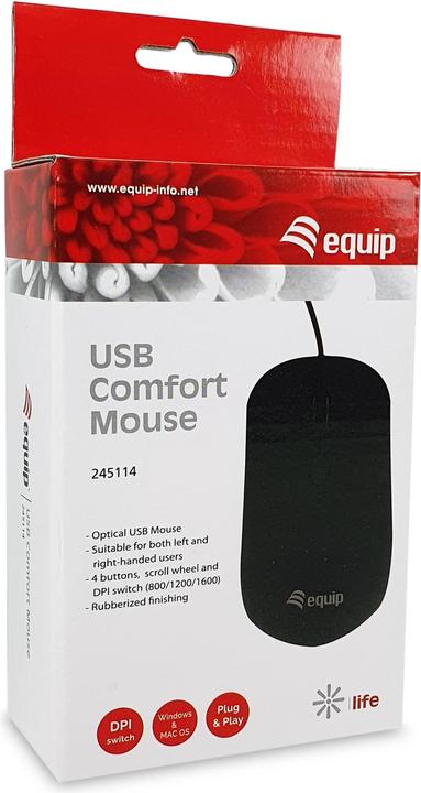 Actual product image equip Optical USB mouse (Cable)