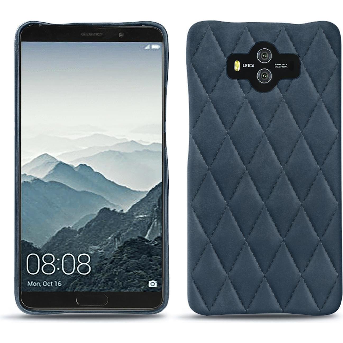 Noreve Lederschutzhülle (Huawei Mate 10), Smartphone Hülle, Blau
