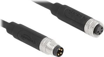 Actual product image Delock M8 4 pin cable St to Bu A-coded 2m (2 m)