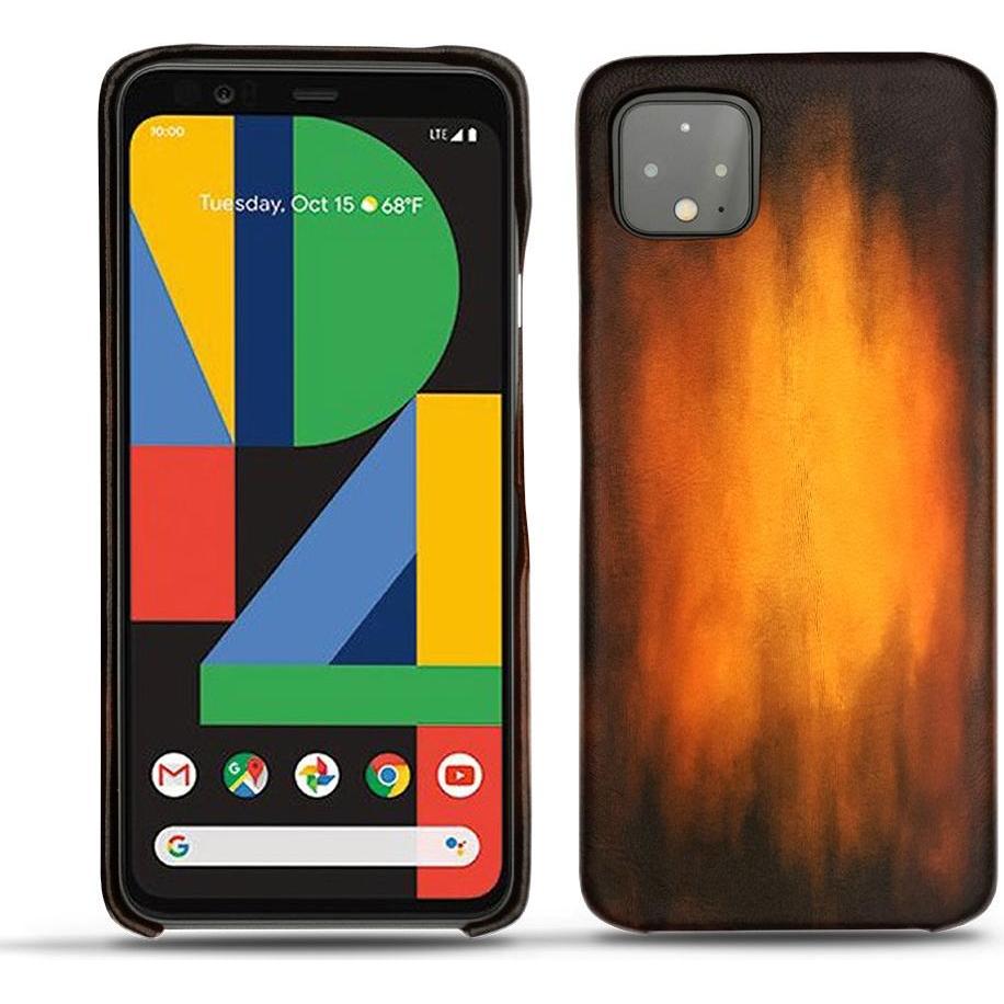 Thumbnail - Noreve Lederschutzhülle (Google Pixel 4 XL), Smartphone Hülle, Violett