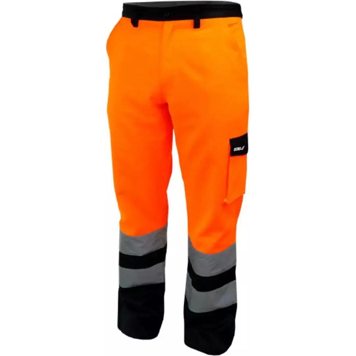 Dedra, Arbeitshose, reflektierende Sicherheitshose Grösse LD, orange (BH81SP2-LD) (M)